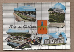 CPSM 63 - PONT-du-CHATEAU - TB CP Multivue Dont Vue Générale , Château , Pont , Eglise , Etc... - Pont Du Chateau