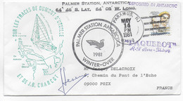 POLAIRE - USA - ENVELOPPE De De PALMER STATION ANTARCTICA "SUR LES PAS De DUMONT D'URVILLE Et CHARCOT" => FOIX - Expéditions Antarctiques