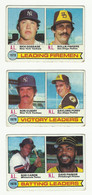 1979 BASEBALL CARDS TOPPS – 1978 SEASON LEADERS – MLB - MAJOR LEAGUE BASEBALL - Lotti