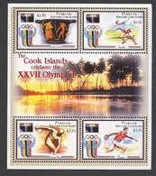 Penrhyn, 2000, Olympic Summer Games Sydney, Sports, MNH Sheetlet, Michel 600-603 - Penrhyn