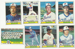 1979 BASEBALL CARDS TOPPS – ATLANTA BRAVES – MLB - MAJOR LEAGUE BASEBALL - Lotti