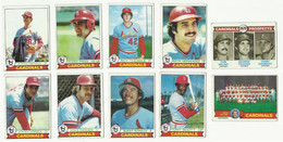 1979 BASEBALL CARDS TOPPS – SAINT LOUIS CARDINALS – MLB - MAJOR LEAGUE BASEBALL - Lotti