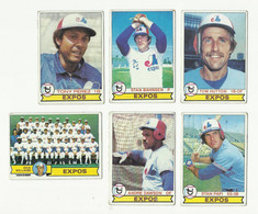 1979 BASEBALL CARDS TOPPS – MONTREAL EXPOS – MLB - MAJOR LEAGUE BASEBALL - Lotti