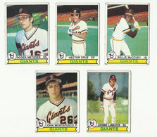 1979 BASEBALL CARDS TOPPS – SAN FRANCISCO GIANTS – MLB - MAJOR LEAGUE BASEBALL - Lots