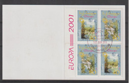 Europa 2001 Georgie Carnet Avec 295a,b Et 296a,b Oblit. Used - 2001