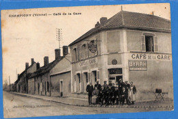 89 - Yonne -  Champigny - Cafe De La Gare  (N3697) - Champigny