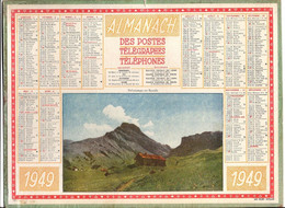 CALENDRIER GF 1949 - Printemps En Savoie, Imprimeur Oller Puteaux - Grand Format : 1941-60