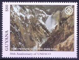 Guyana 1997 MNH, UNESCO, Yellow Stone National Park In USA - UNESCO