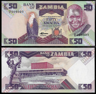 ZAMBIA BANKNOTE - 50 KWATCHA (1986-88) P#28 UNC (NT#02) - Zambie
