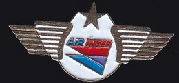70098-Pin's.Air Inter. Fusion Complète Avec Air France.Avion.Aviation. - Avions