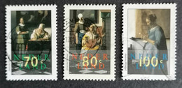 Nederland/Netherlands - Nrs. 1664 T/m 1666 Johannes Vermeer (gestempeld/used) 1996 - Sonstige & Ohne Zuordnung