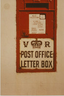 RP (8,8x12,9mm – No Postcard) Old Letter Box From The QV Period 29 MIDDLE ST. - Poste & Facteurs