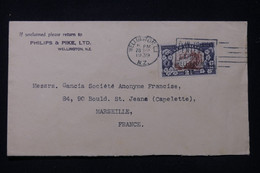 NOUVELLE ZELANDE - Enveloppe Commerciale De Wellington Pour La France En 1939 - L 92263 - Brieven En Documenten