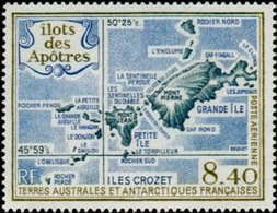 Terres Australes Et Antarctiques Françaises (TAAF) - Ilots Des Apôtres - Carte Détaillée - Airmail