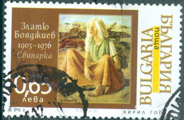 BULGARIA, ARTE, PITTURA, ZLATYO BOYADJIEV, 2003, 0,65 Lev, FRANCOBOLLO USATO Mi:BG 4589, Yt:BG 3963, Sg:BG 4431 - Usati