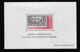 ANDORRE  ( EUAND - 942 )  1982   N° YVERT ET TELLIER  N°  1  N** - Blocks & Kleinbögen