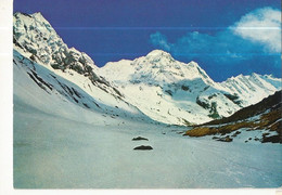 CPSM ,Népal , N°91,  Mt. Annapurna South And Sanctuary Courtesy Karma Sakya , Ed. Handicrafts - Népal