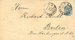 RUSSLAND 24.9.1901, "N.T.K" Selt. Steg-K2 A. 10 K. Blau Pra.-GU N. BERLIN - Lettres & Documents