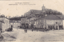Vosges - Chatenois - Place Des Halles Et Ecole Des Filles - Chatenois