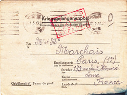 Militaria - Carte-lettre De Prisonnier De Guerre Camp Autriche - Oblitération 1943 De Gibert Potier - War 1939-45
