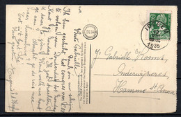 340 Op Postkaart Gestempeld IDEGEM - 1932 Ceres E Mercurio