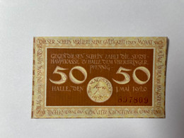 Allemagne Notgeld Halle 50 Pfennig - Collections