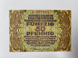 Allemagne Notgeld Hamburg 50 Pfennig - Collections