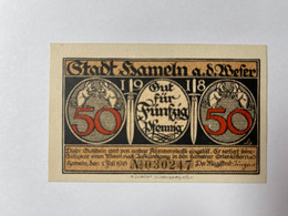 Allemagne Notgeld Hameln 50 Pfennig - Collections