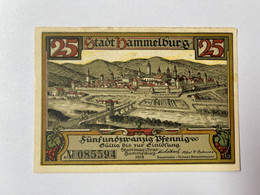 Allemagne Notgeld Hammelburg 25 Pfennig - Collections