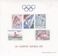 < Monaco BF 11 Bloc Feuillet .. Jeux Olypiques Montreal 1976 . Sans Charnère Ni Trace .. Super - Estate 1976: Montreal