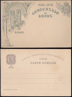 India's Centennial 1898 Postal Stationery  "SÉ DE LISBOA" TIMOR  3 AVOS - Unclassified