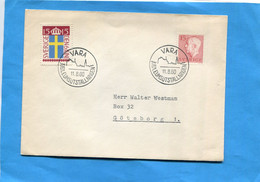 Suede -lettre >cad VARA 11-8 60 2stamps - Sonstige & Ohne Zuordnung