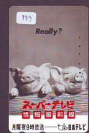 Télécarte Japon * YEAR Of The PIG (己亥) ZODIAC  (783) COCHON * PHONECARD JAPAN * TK * SCHWEIN * PORCO * VARKEN - Sternzeichen