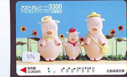 Télécarte Japon * YEAR Of The PIG (己亥) ZODIAC  (806) COCHON * PHONECARD JAPAN * TK * SCHWEIN * PORCO * VARKEN - Zodiac