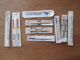 CHINA XIAMEN SPAIN IBERIA SCANDINAVIAN SAS FINNAIR FINLAND GARUDA INDONESIA TOOTHPICK AIR LINE WAYS JET FLIGHT PLANE - Cutlery