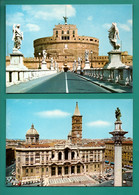 ITALIE . ROMA . " BASILICA DI S. MARIA MAGGIORE " & " PONTE E CASTEL S. ANGELO " . 2 CPM - Réf. N°29264 - - Collections & Lots