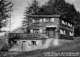 Skihaus Des Ski-Club Altstetten Auf Auenalp Ob Schwanden Gl. Albisrieden Zürich - Oldtimer  (15 X 10 Cm) - Schwanden