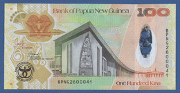 PAPUA NEW GUINEA - P.37 – 100 KINA ND 2008 "35th Anniversary Bank" Commemorative Issue - UNC  Prefix BPNG - Papoea-Nieuw-Guinea