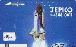 TELECARTE JAPAN * 110-4344 * ESPACE (1062) * GLOBE * SATELLITE * TERRESTRE * MAPPEMONDE * Telefonkarte Phonecard JAPAN * - Spazio