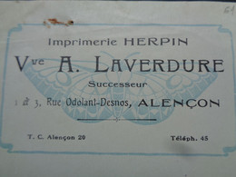 TRAITE - 61 - DEPARTEMENT DE L'ORNE - ALENCON 1935 - IMPRIMERIE HERPIN, Vve A. LAVERDURE SUCCESSEUR - Ohne Zuordnung