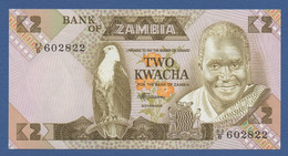 ZAMBIA - P.24c – 2 KWACHA ND (1980-88) - UNC - Prefix 83/B - Zambie