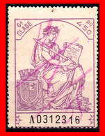 ESPAÑA  ( POLIZA FISCAL 6ª CLASE VALOR 4.50 PTAS. POLIZA Nº A0312316.  SERIE AÑO 1932-1939- CON EL ESCUDO CORONA MURAL C - Fiscales