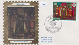 Enveloppe  FDC  1er  Jour   ANDORRE   ANDORRA     EUROPA     1975 - FDC