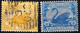 WESTERN AUSTRALIA 1898 1d, 2.5d  Wmk: W Crown A, Used - Used Stamps