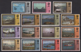 Falkland IslandDependencies - Georgie Du Sud - N°77 à 91 - Paysages - Cote 32.50€ - ** Neufs Sans Charniere - Georgias Del Sur (Islas)