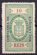 COMPANHIA MOZAMBIQUE OVPT Tax 10 Reis Perforated MNH Ungummed As Issued. - Altri & Non Classificati