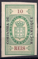 COMPANHIA MOZAMBIQUE OVPT Tax 10 Reis Unperforated MNH Ungummed As Issued. - Altri & Non Classificati