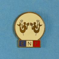 1 BROCHE // ** E.N.F. 2ème TRITON ** . (Secrétariat D’État Jeunesse Sports Loisirs  Élie Mardini) - Natation