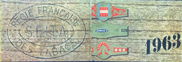 Calendrier Publicitaire 1963 SEITA Régie Française Des Tabacs TBE 4 Scans Bagues Cigares Batavia, Jubilé 3, Campeones - Petit Format : 1961-70