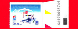 Nuovo - MNH - ITALIA - 2021 - Campionati Del Mondo Di Sci Alpino A Cortina D’Ampezzo – B Zona 1 - Alfanumerico - 2021-...: Mint/hinged